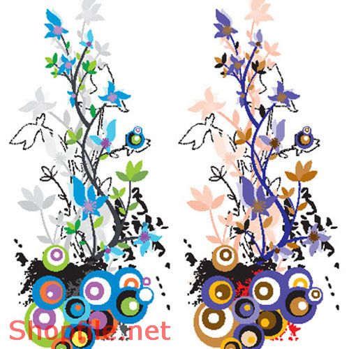 Hình hoa thiết kế vector đẹp