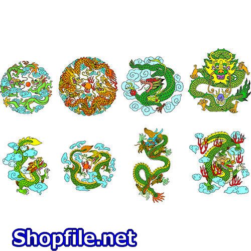 Vector biểu tượng con rồng