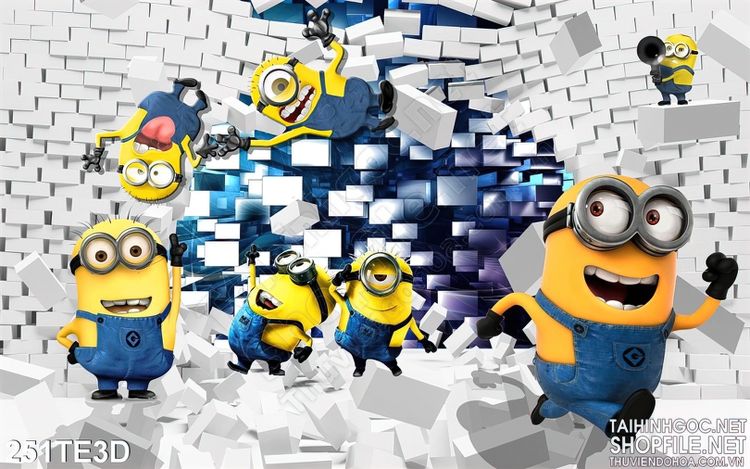 Tranh nhân vật hoạt hình Minion