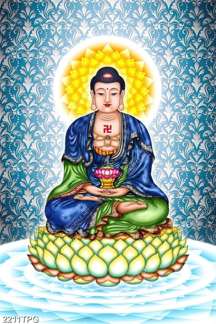 Tượng Phật Dược Sư Màu Lưu Ly DS013