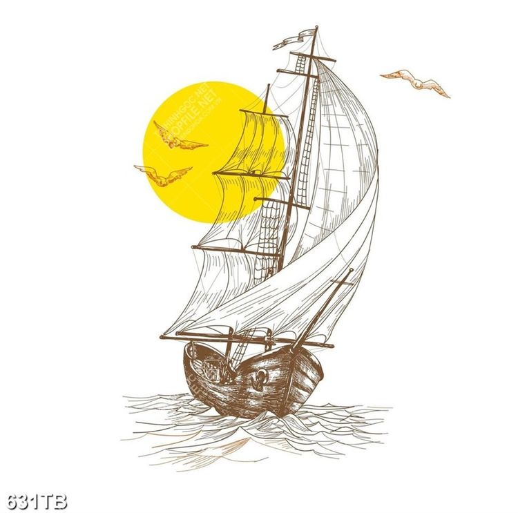 Vẽ Thuyền Buồm trên biển  How to draw a Sailboat  YouTube