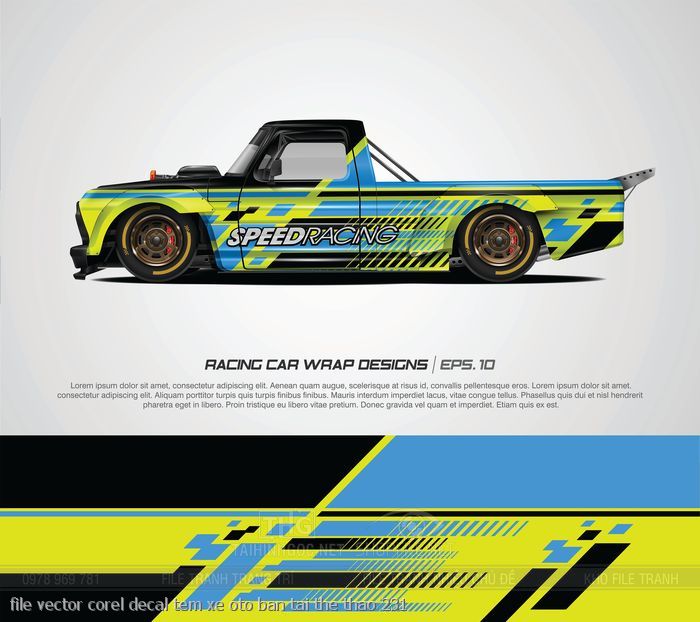 file vector corel decal tem xe oto ban tai the thao 231