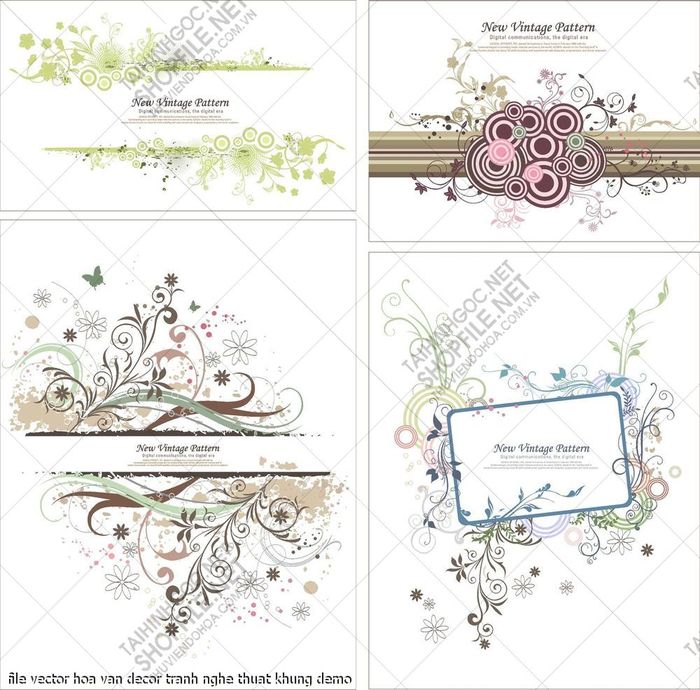 File Vector Hoa Van Decor Tranh Nghe Thuat Khung File vector hoa van decor tranh nghe thuat khung