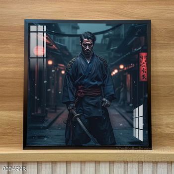 Tranh nghệ thuật treo tường chiến binh Samurai Nhật Bản