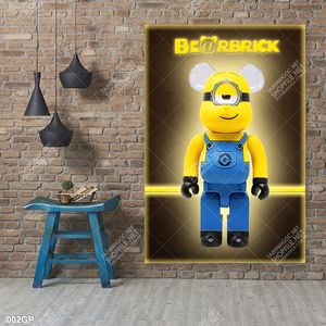 Tranh treo tường  gấu bearbrick chất lượng cao