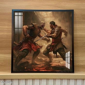 Tranh nghệ thuật treo tường chiến binh Samurai Nhật Bản