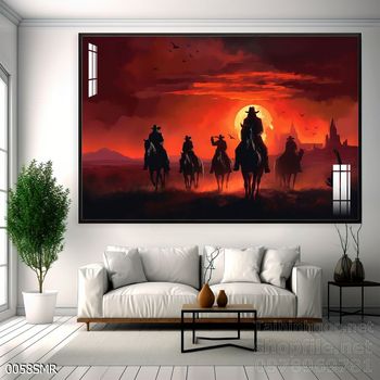 File tranh treo tường hình chiến binh Samurai