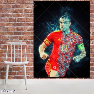 Tranh cầu thủ Gareth Bale đẹp ấn tượng