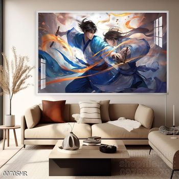 Tranh nghệ thuật treo tường chiến binh Samurai Nhật Bản