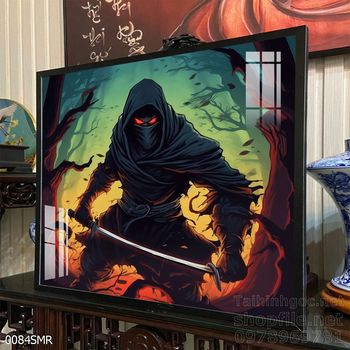 Tranh nghệ thuật treo tường chiến binh Samurai Nhật Bản