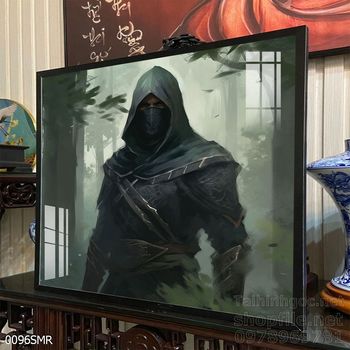 File tranh treo tường hình chiến binh Samurai