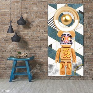 Tranh treo tường gấu bearbrick đẹp độc đáo