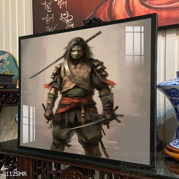 Mẫu Tranh chiến binh Samurai huyền thoại