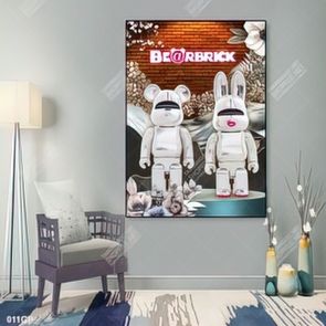 Tranh file gốc gấu bearbrick đẹp ấn tượng