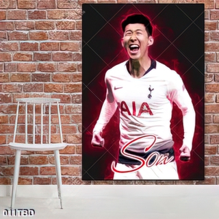 Tranh cầu thủ nổi tiếng Hàn Quốc Son Heung min