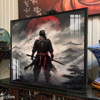 Tranh nghệ thuật treo tường chiến binh Samurai Nhật Bản