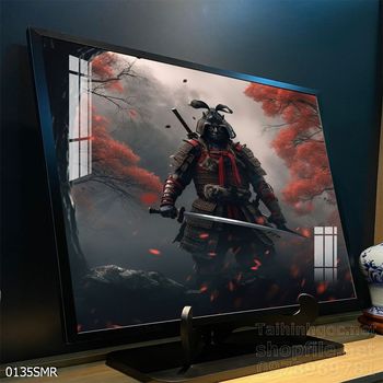Tranh nghệ thuật treo tường chiến binh Samurai Nhật Bản