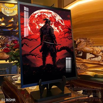 File tranh treo tường hình chiến binh Samurai
