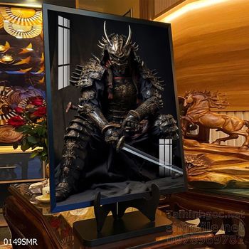Tranh nghệ thuật treo tường chiến binh Samurai Nhật Bản