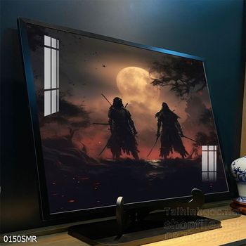 File tranh treo tường hình chiến binh Samurai