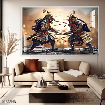 File tranh treo tường hình chiến binh Samurai