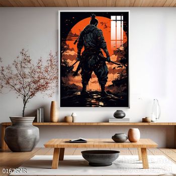 Mẫu tranh Samurai đẹp decor trang trí tường