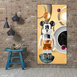 Tranh gấu bearbrick treo tường nổi bật