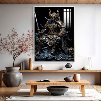 Tranh nghệ thuật deor trang trí tường nhà chiến binh Samurai huyền thoại