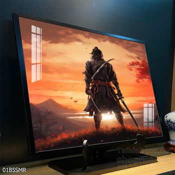 Tranh nghệ thuật deor trang trí tường nhà chiến binh Samurai huyền thoại