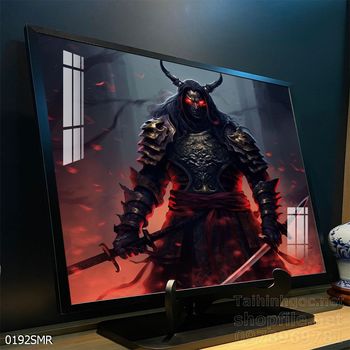 Mẫu tranh Samurai trang trí tường nhà