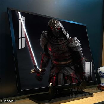 Mẫu tranh Samurai trang trí tường nhà