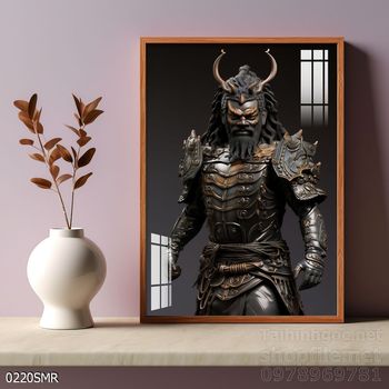 File tranh treo tường hình chiến binh Samurai