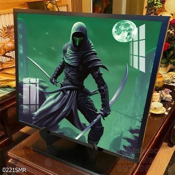 Mẫu tranh Samurai trang trí tường nhà