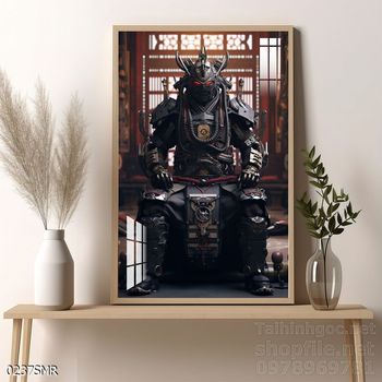 Tranh treo tường nghệ thuật hình Samurai Nhật Bản
