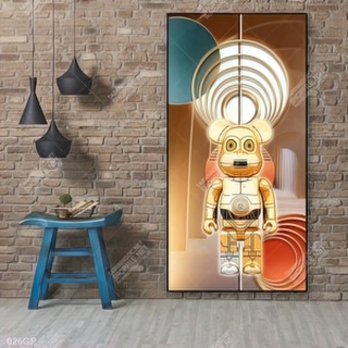 Tranh gấu bearbrick treo tường nổi bật