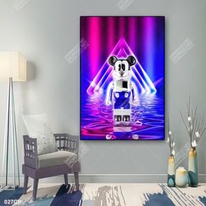 File tranh nghệ thuật gấu bearbrick trang trí tượng đẹp nổi bật