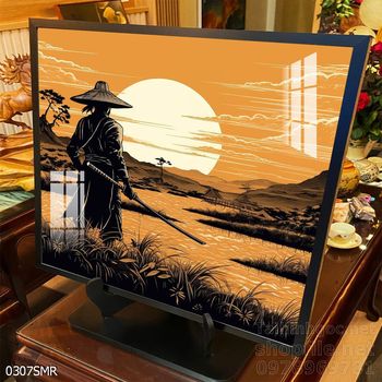 Tranh nghệ thuật treo tường chiến binh Samurai Nhật Bản