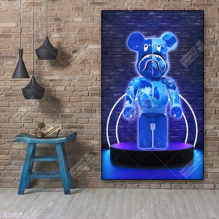 File tranh gấu bearbrick decor trang trí tường đẹp