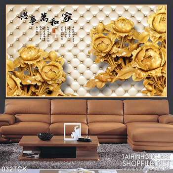 Tranh hoa sen điêu khắc gỗ đẹp