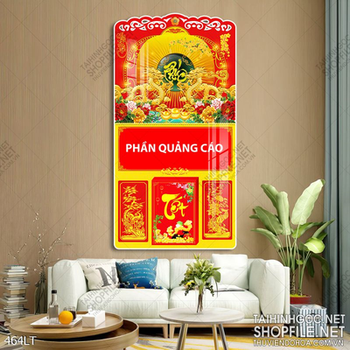 File PSD cặp rồng vàng và chữ Phúc