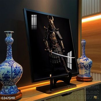 File tranh treo tường hình chiến binh Samurai