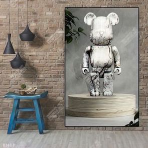 Tranh file gốc gấu bearbrick đẹp ấn tượng