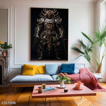 File tranh treo tường hình chiến binh Samurai