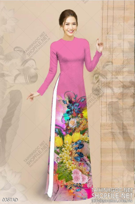 File tranh vải áo dài việt nam 036