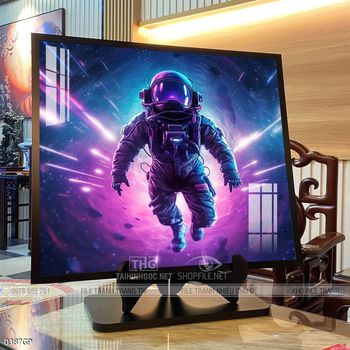 Tranh nghệ thuật phi hành gia treo tường