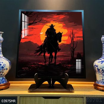 File tranh treo tường hình chiến binh Samurai