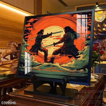 Mẫu Tranh chiến binh Samurai huyền thoại