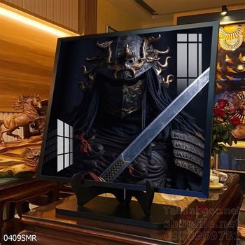 Tranh nghệ thuật treo tường chiến binh Samurai Nhật Bản