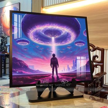 Tranh nghệ thuật phi hành gia treo trang trí tường