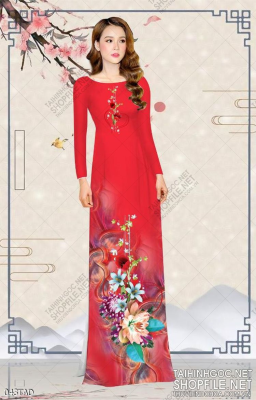 File tranh vải áo dài việt nam 043